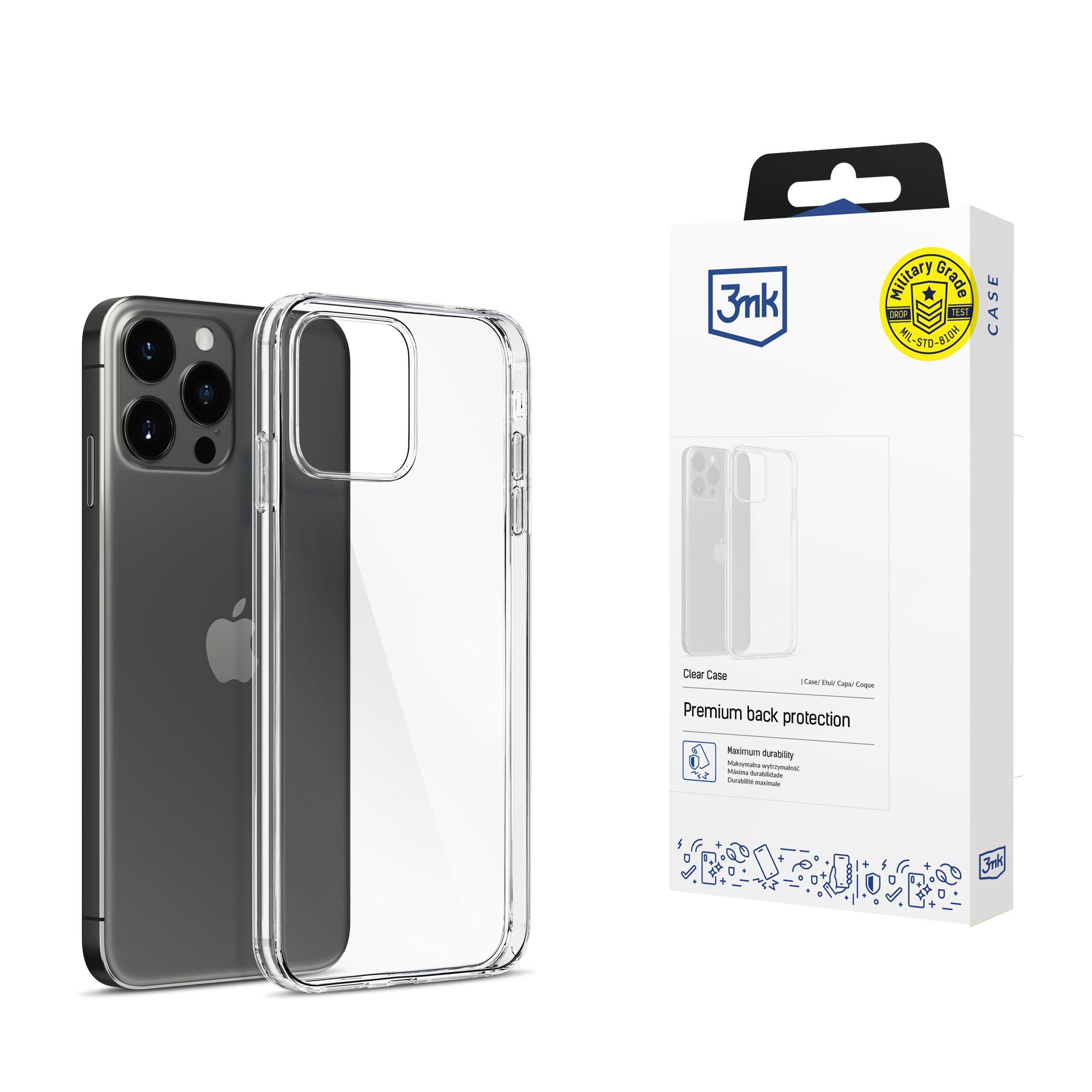 Clear Case pro Apple iPhone 15 Pro, čirá