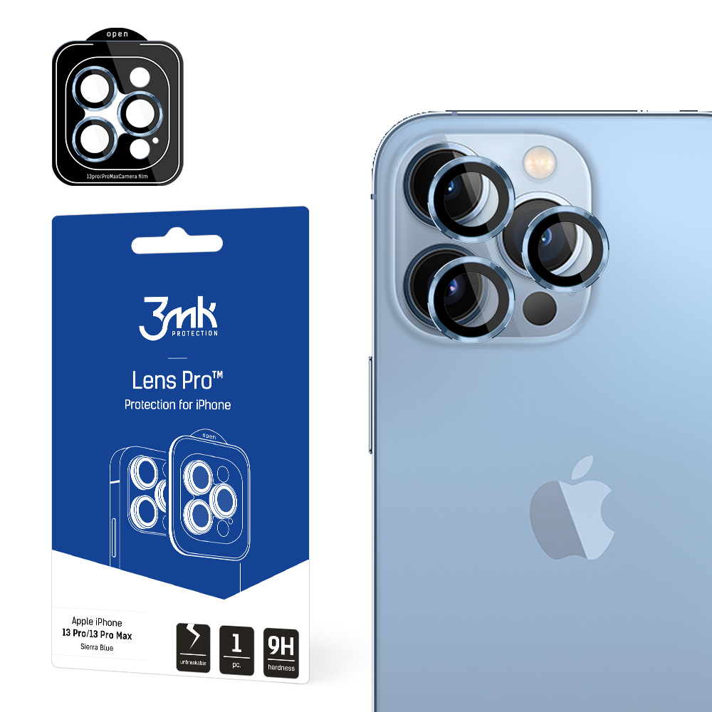 Lens Protection Pro pro Apple iPhone 13 Pro / iPhone 13 Pro Max, Sierra Blue