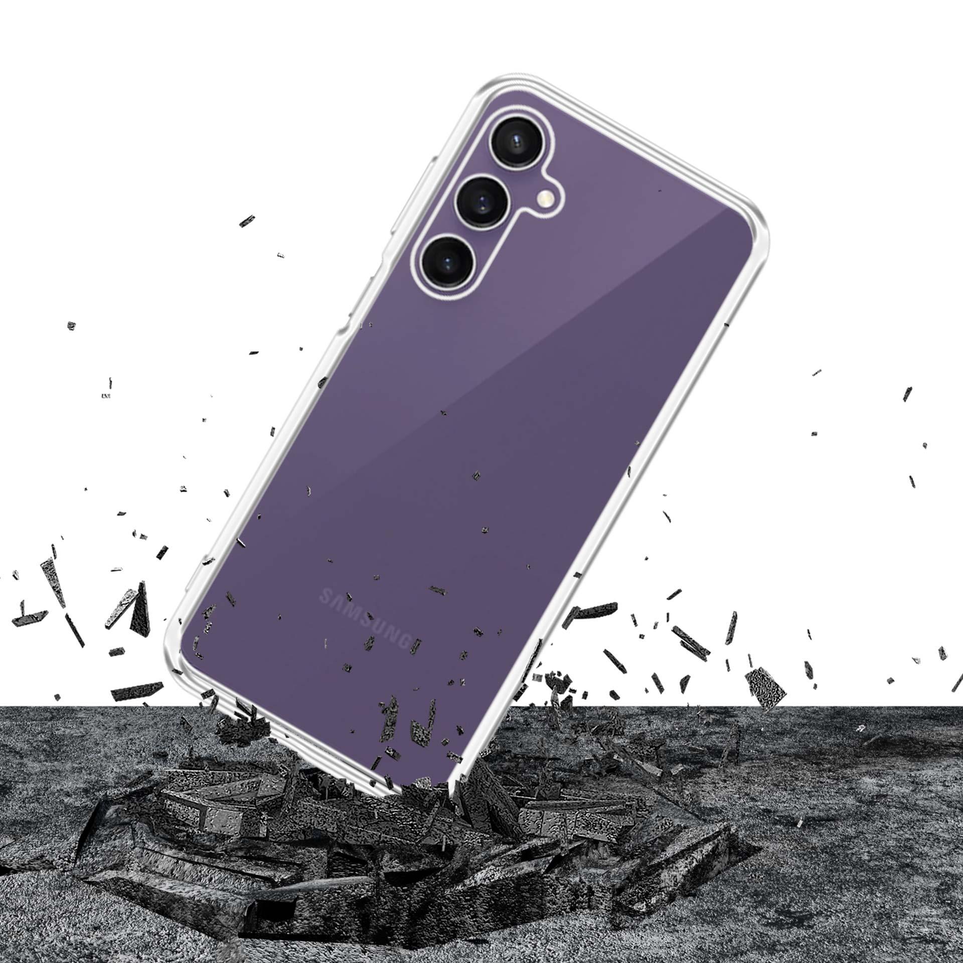 Silikonowe etui na Samsung Galaxy S24 FE - 3mk Clear Case