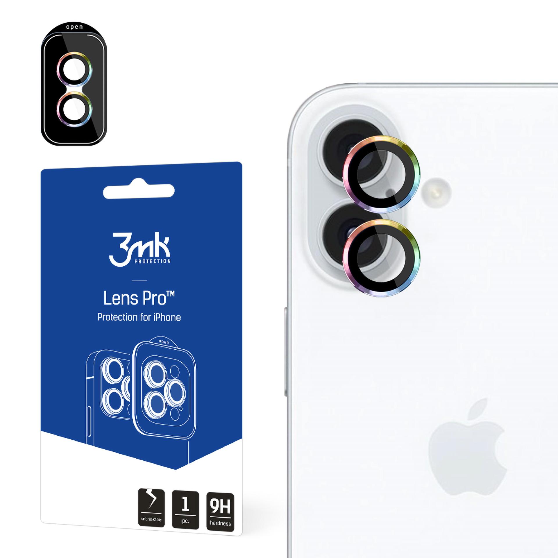 Lens Protection Pro pro Apple iPhone 16/16 Plus, Rainbow