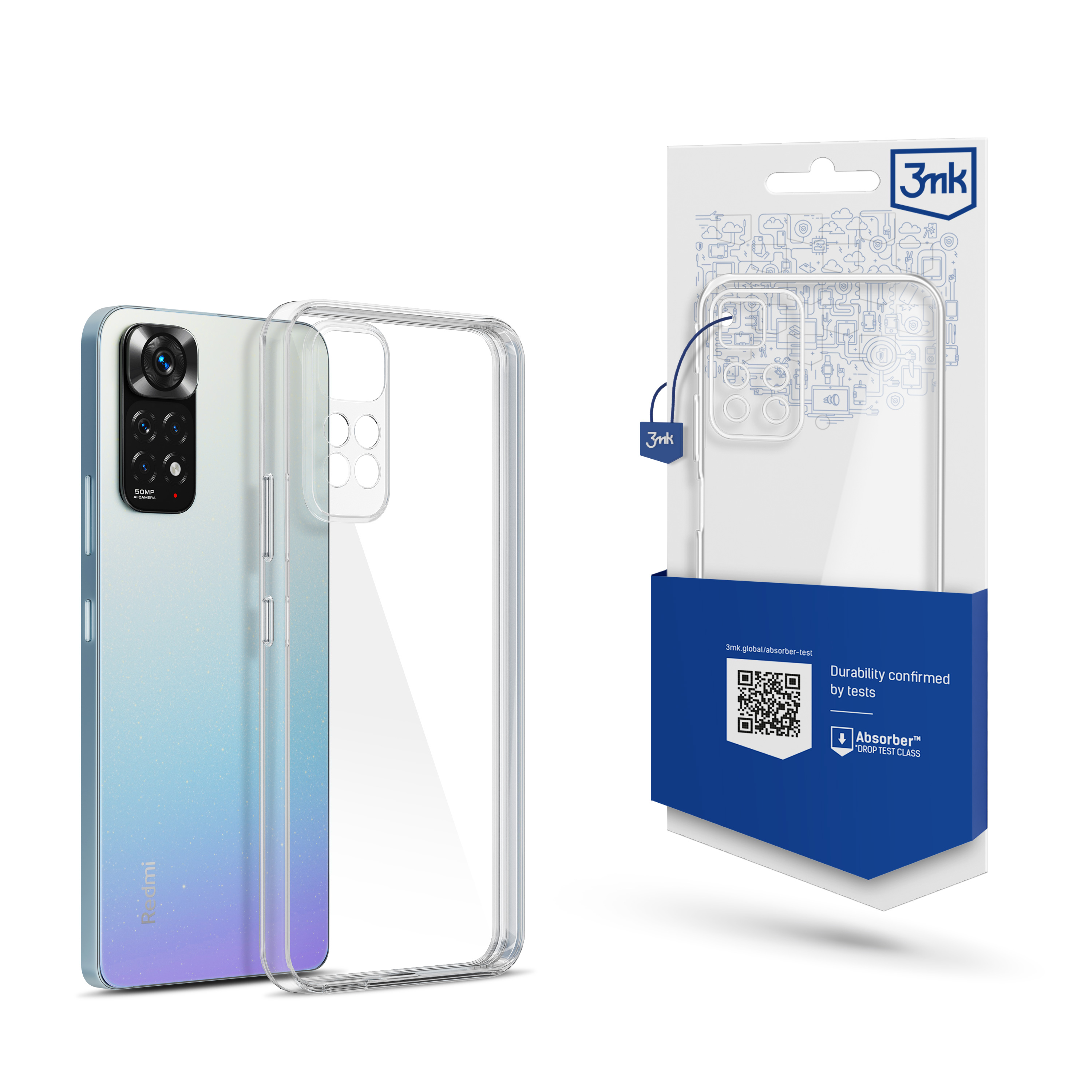 Clear Case pro Xiaomi Redmi Note 11 Pro 4G / Note 11 Pro 5G, čirá