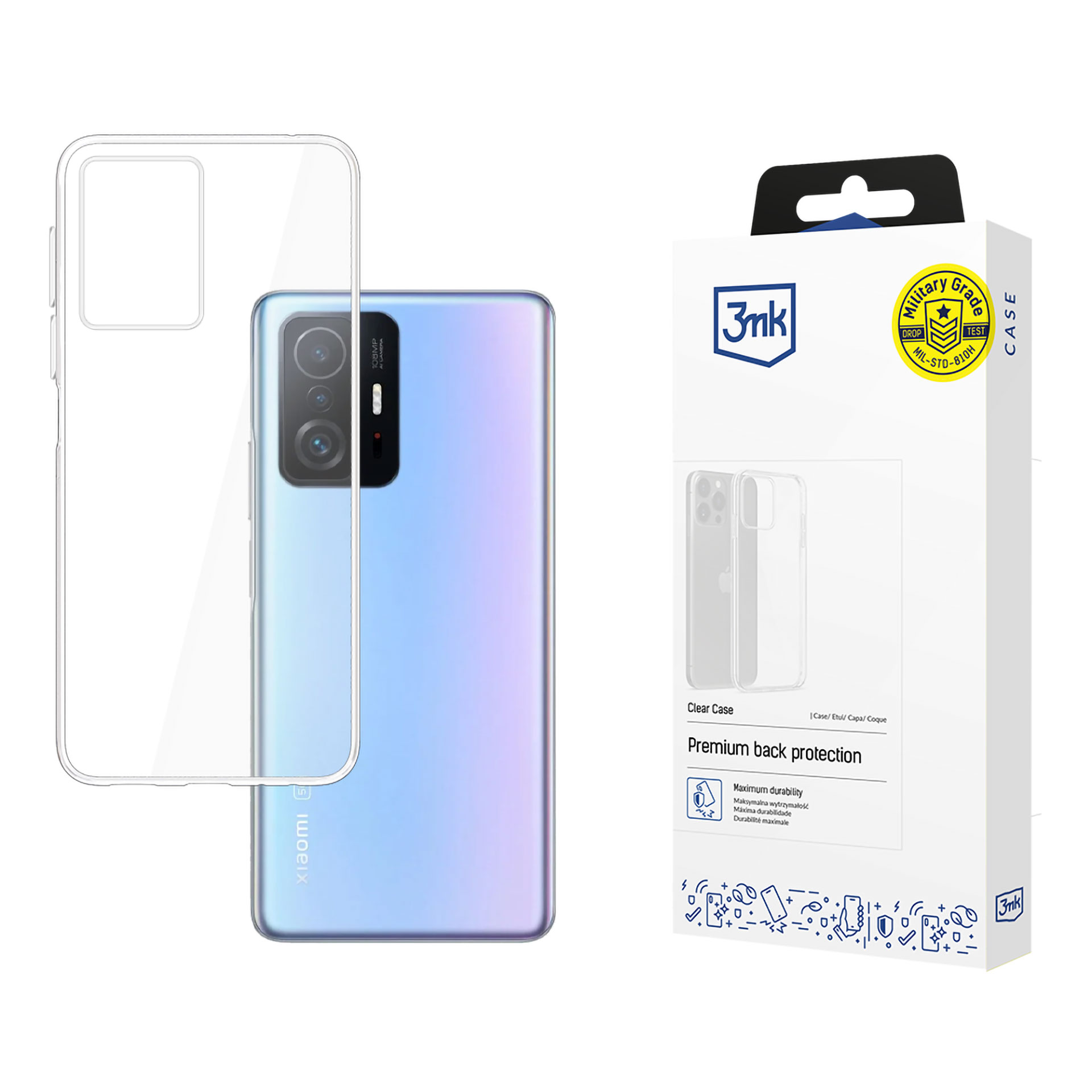 Clear Case pro Xiaomi 11T / Xiaomi 11T Pro, čirá