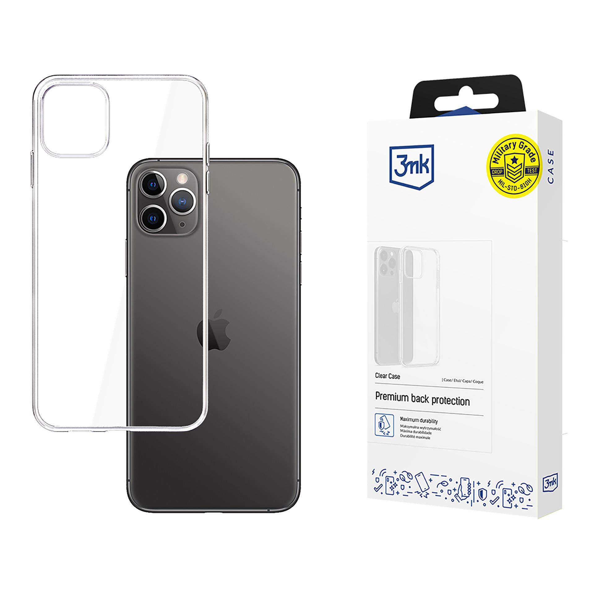 Clear Case pro Apple iPhone 11 Pro Max, čirá